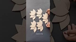 DIY Cardboard Flower Wall Hanging |#ytshorts #viral #diy #wallhanging #cardboard #ashortaday #craft