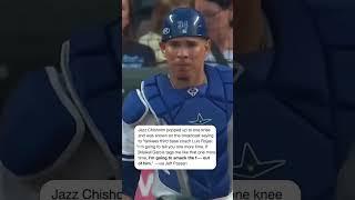 Jazz Chisholm Jr. has a sore neck after an attempted tag from Royals third baseman Maikel Garcia 