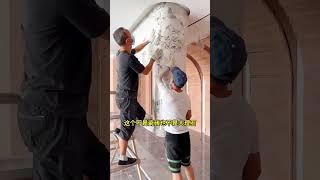 設計師和裝飾公司都喜歡用的木飾面，可以毛坯上墻，縮短工期 木飾面 裝修 裝飾公司#新材料 #格栅 #木飾面裝修效果 #木工 #裝修 #裝飾 #無縫板 #裝修知識 #裝修日記 #裝修設計 #裝修工程