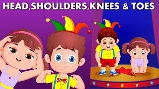 Head Shoulders Knees and Toes | FlickBox Nursery Rhymes and Children Songs | Parts of the Body