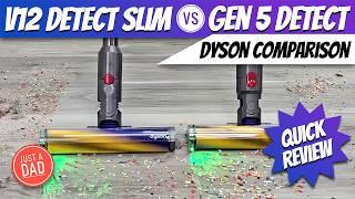 Dyson V12 Detect Slim vs Gen5detect Cordless Vacuum Cleaner Quick REVIEW  How do they Compare?