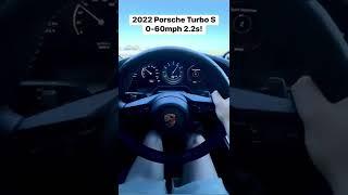 Porsche Turbo S Does 0-60mph in 2.2s! #shorts