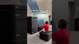66” seated + standing box jump… same day work  #boxjumps #athlete #shorts #youtubeshorts