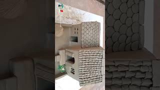 Kids making miniature house ll design village house  #niroyadavartcraft #shorts #house#housedesign