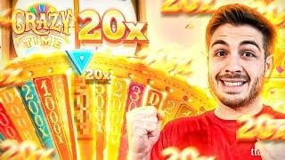 I HIT CRAZY TIME 20X TOP SLOT!!!