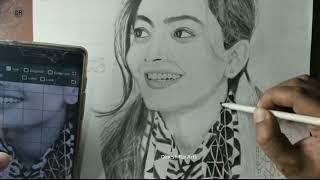 Rashmika Mandanna Sketch | Dinesh Rai Arts