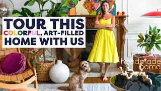 Tour This Art-Filled, Colorful Home With Us | Handmade Home