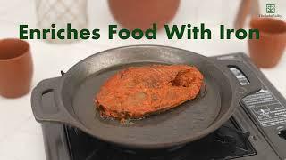 Cast Iron Fish Fry Pan | The Indus Valley | 100% Natural Cookware