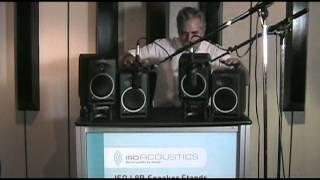 IsoAcoustics AMAZING Studio Monitor Isolation Demo.mp4