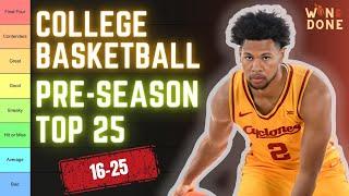College Basketball Pre-Season Top 25 | NCAA Basketball Power Rankings | Top College Basketball Teams