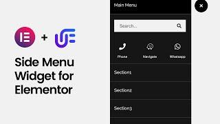 Side Menu Widget for Elementor