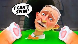 Taking GRANDPA Into the SEWERS! - I Am Cat VR