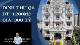 Bán dinh thự 1200m2 đẹp nhất Hồ Chí Minh giá 300 tỷ tặng NỘI THẤT