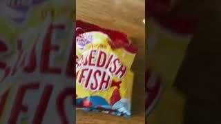 TRYING SWEDISH FISH! (Candy from sweden ) #shorts #candy #swedish