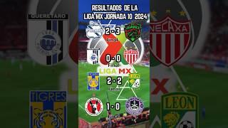 RESULTADOS ( Viernes )Jornada 10 LIGA MX 2024