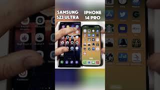 Samsung S23 Ultra vs iPhone 14 Pro Speed Test Who’s the Real Speed King? #shorts#viralvideo