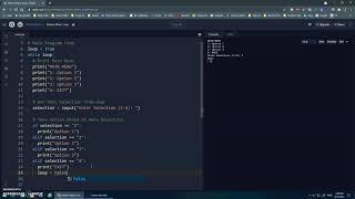 05 Python Menu Loop