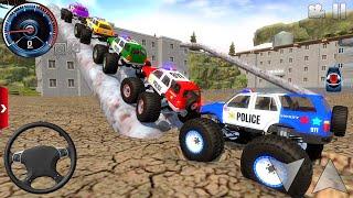 Juegos De Carros - Police Monster Truck Impossible Driver #1 - Car Extreme Stunts Android Gameplay