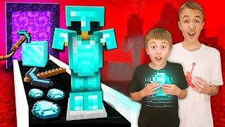 PRONAŠLI SMO DIJAMANTE U NETHERU ?! - Nether Minecraft Preživljavanje sa Mlađim Bratom