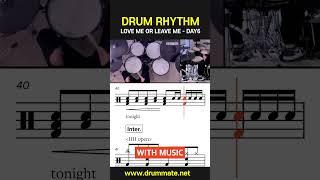 Drum Rhythm in the Song : Love me or Leave Me by Day6 #drumcover#drumfills #drumtutorial