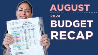 August 2024 Budget Recap | Budget By Paycheck