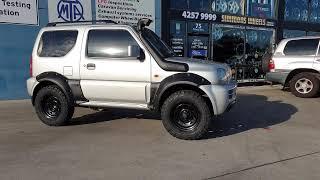 King Wheels Terra rims on a Suzuki Jimny walk around