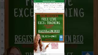 Free Live Exel Training For The Subscribers @TheNetworkEngineer-RJ #trending #excel #exelmaster