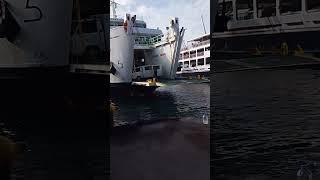 mv general Santos na barko pang tawid dagat sumad sad sa pier ng matnog dahil sa subrang ma hangin.