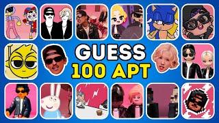 Guess 100 APT. Songs & Variants by Their Voice ~ ROSÉ & Bruno Mars APT  Song Covers  ULTIMATE QUIZ