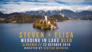 Wedding Video with drone in Slovenia, Lake Bled