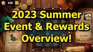 Forge of Empires: 2023 Summer Event & Rewards Overview! Minigame, New Buildings & Daily Specials!