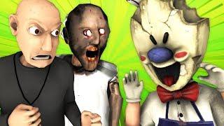 ICE SCREAM 7 vs GRANDPA & GRANNY (Christmas 2023 New Horror Xmas 3D Santa Animation)