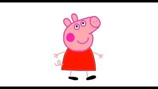 Itsy Artist - How To Draw Peppa Pig From Peppa Pig Cartoon Episodes In Full