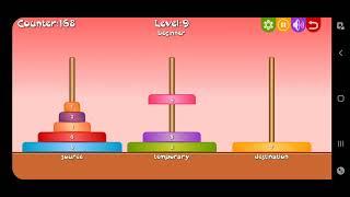 Tower of Hanoi #Game #gameplay #puzzletime