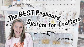 The BEST Pegboard System for Crafters?! ||  Craft Room Organization Ideas