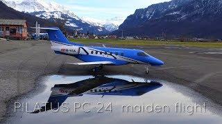 RC-PILATUS PC-24 maiden flight "World premiere"