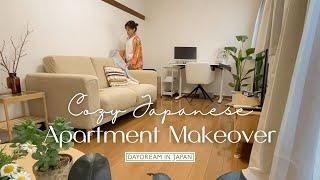 COZY JAPANESE APARTMENT MAKEOVER w/ Ikea, Muji, Nitori, Standard Products & Secondhand Finds 