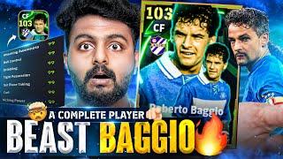 104 CF ROBERTO BAGGIO IS AN ABSOLUTE BEAST | A COMPLETE PLAYER | OP MOMENTUM DRIBBLES & BANGERS