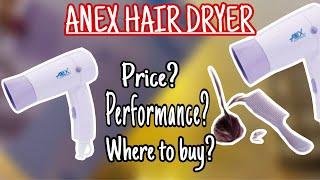 ANEX HAIR DRYER REVIEW | affordable hair dryer 