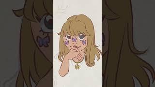 Cutesy Self Portrait || Speedpaint (Ibispaint) #art #digitalart #speedpaint #butterflies