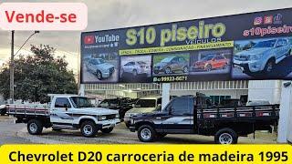 VENDE-SE duas Chevrolet D20 carroceria de madeira turbinada de fábrica 1995 direção hidráulica#d20