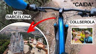 ️ TRIALERAS MTB  de BARCELONA a SAN CUGAT  // MTB COLLSEROLA // MEJORES TRIALERAS // *CAIDA*