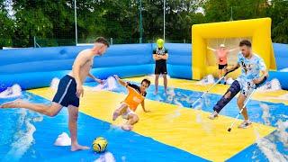 ️ Torneo di CALCIO SAPONATO nell’arena GONFIABILE! *SCIVOLOSO*