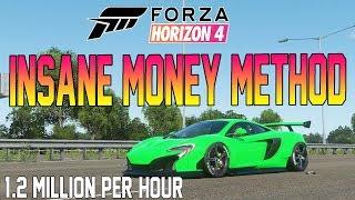 Forza Horizon 4 -  How To Earn 1M+ Credits An Hour -  CRAZY Money Method Tutorial