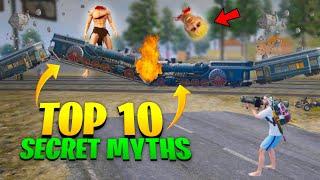 Top 10 Secret Myths in BGMI PUBG | TRAIN vs TRAIN | 3.8 Update New Mysterious Myths