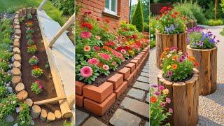 Transform Your Garden: Creative Ideas with Wood, Stone, and Pallets!