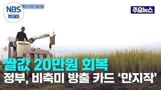 쌀값 20만원 회복…정부, 비축미 방출 카드 ‘만지작’