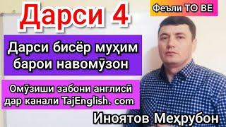 Феъли  to be дар забони англиси. Дарси 4