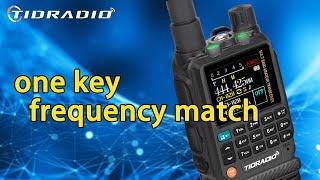 TIDRADIO TD-H3 Lesson 7 |  One key frequency match