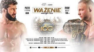 Ważenie przed XTB KSW 100 oraz dwa panele Q&A | XTB KSW 100 Weigh-Ins